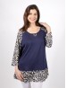 Leopard Sleeved Fashion Top 